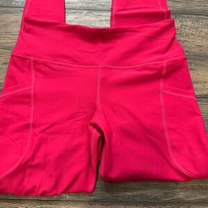 Old Navy Active High-Rise Red Leggings